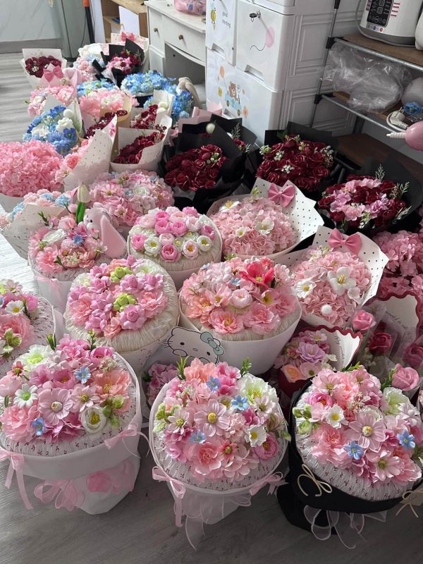 Ảnh tổng hợp nhiều mẫu hoa sáp tại shop